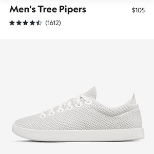Mens 8 Allbirds Tree Pipers Sneakers